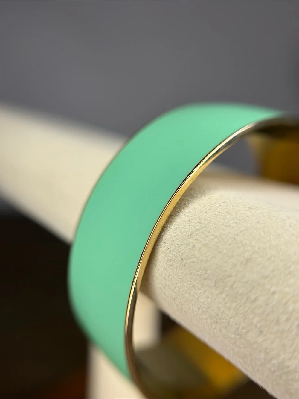 J. Crew Mint Green Wide Enamel Cuff Bracelet